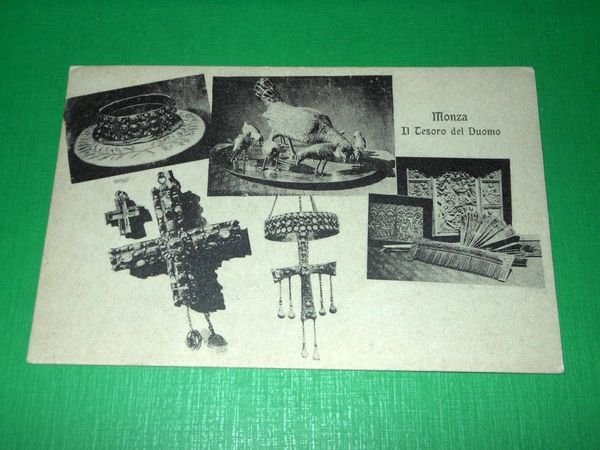Cartolina Monza - Il tesoro del Duomo - vedute diverse …