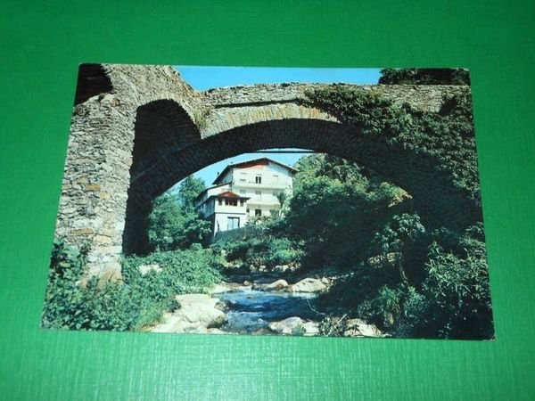 Cartolina Garessio ( Cuneo ) - Ponte Antico e Albergo …