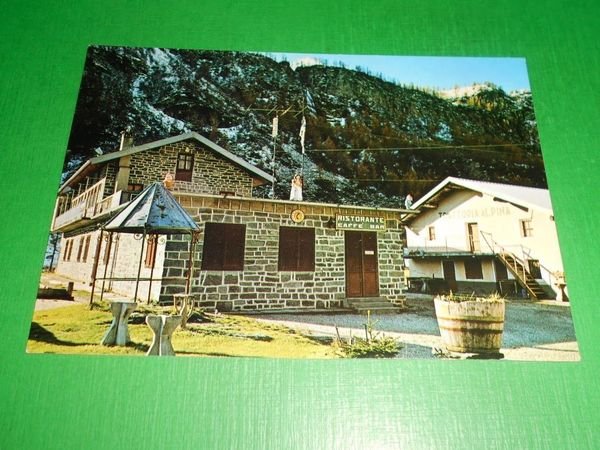 Cartolina Pian della Mussa - Trattoria Alpina 1970 ca