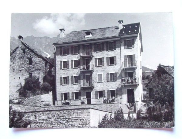 Cartolina Mozzio - Albergo Belvedere 1950 ca