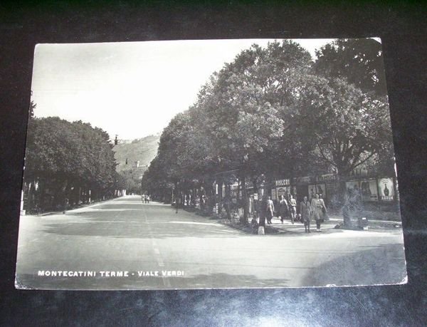 Cartolina Montecatini Terme - Viale Verdi 1952