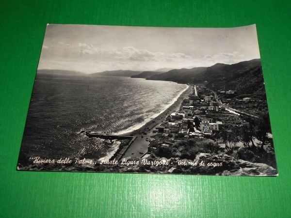 Cartolina Finale Ligure - Varigotti - Visione di sogno 1955