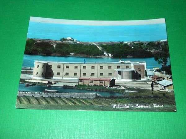 Cartolina Sabaudia - Caserma Piave 1959 ( n. 1 )