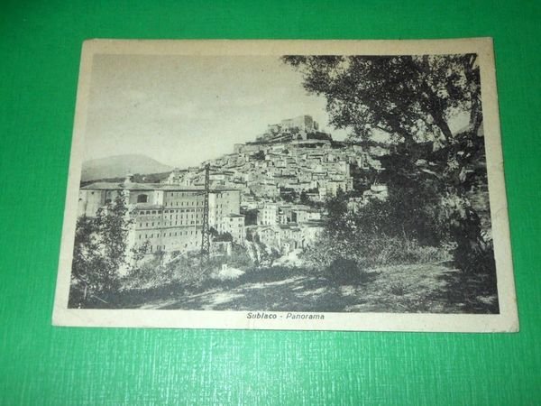 Cartolina Subiaco - Panorama 1950