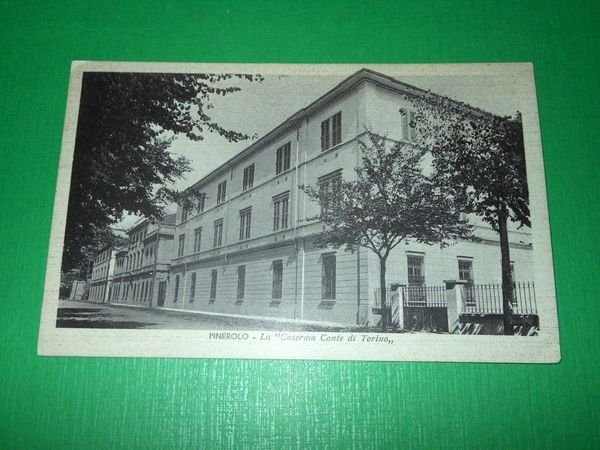 Cartolina Pinerolo - La Caserma Conte di Torino 1940