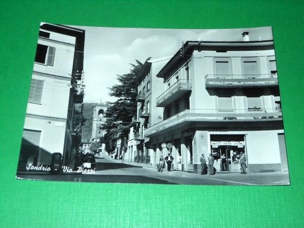 Cartolina Sondrio - Via Piazzi 1955 ca