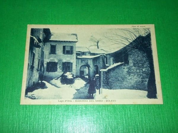 Cartolina Lago d' Orta - Madonna del Sasso - Boleto …