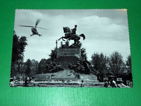 Cartolina Torino - Monumento Amedeo di Savoia 1950 ca