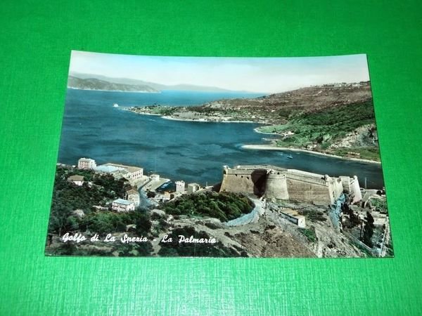 Cartolina Golfo di La Spezia - La Palmaria 1955 ca