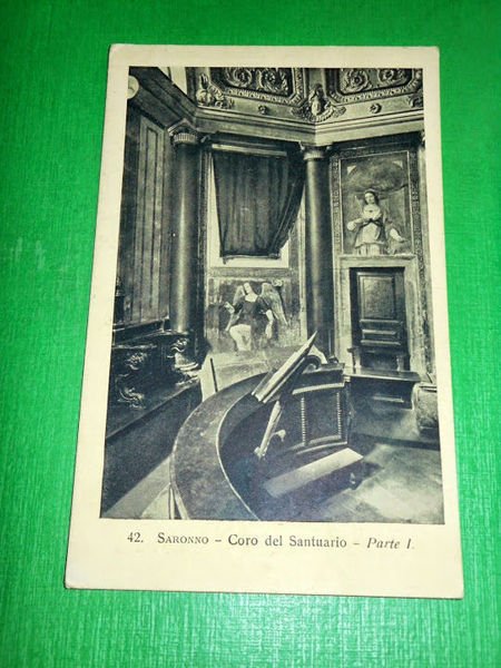 Cartolina Saronno - Coro del Santuario 1925 ca | Immagine Gallery 1
