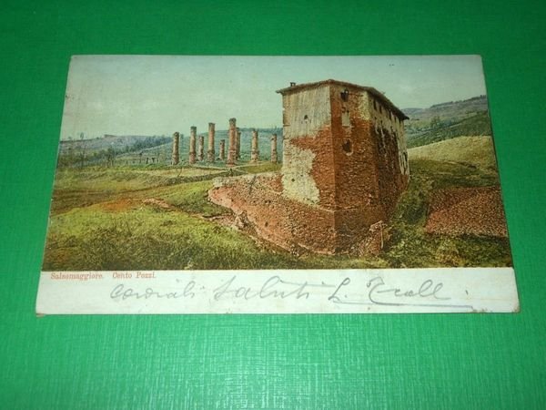 Cartolina Salsomaggiore - Cento Pozzi 1900 ca