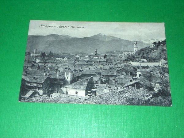Cartolina Caraglio ( Cuneo ) - Panorama 1908
