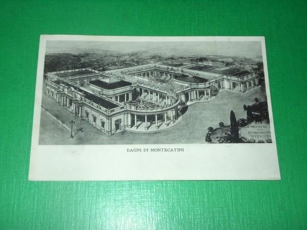 Cartolina Bagni di Montecatini - Veduta panoramica 1925 ca