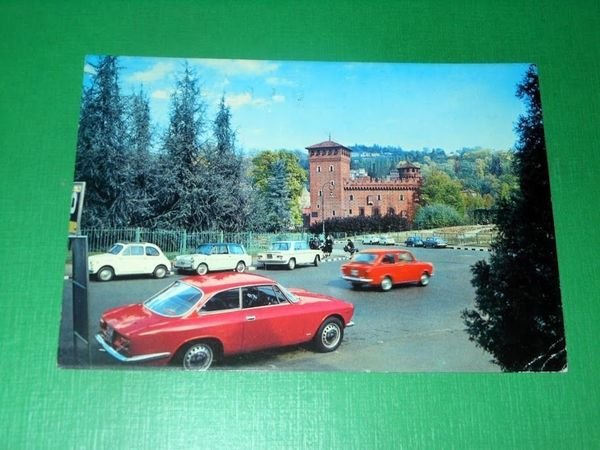 Cartolina Torino - Il Parco del Valentino e Castello Medioevale …