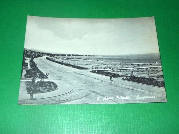 Cartolina Sant'Agata di Militello - Lungomare 1960 ca