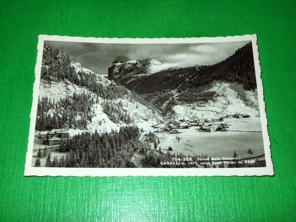 Cartolina Strada delle Dolomiti - Canazei - Panorama verso Cima …
