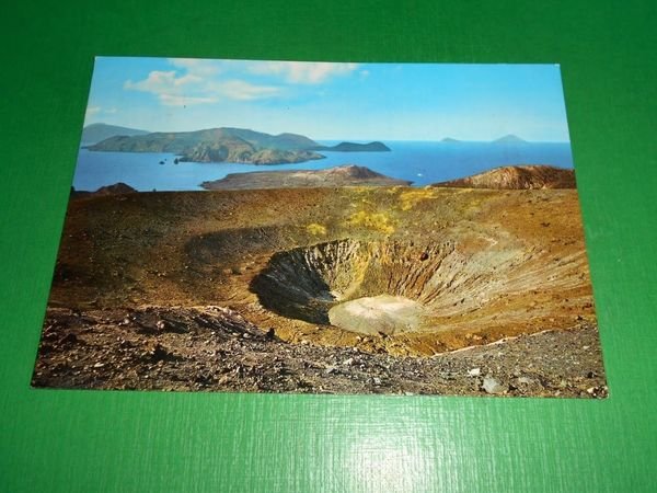 Cartolina Isola di Vulcano - Il cratere - Salina - …