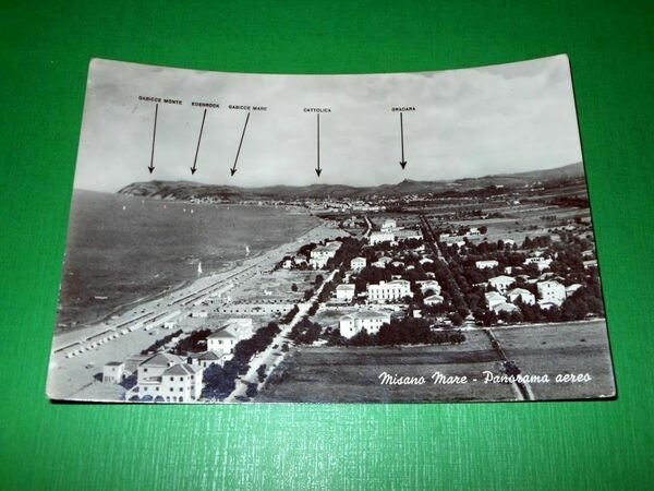 Cartolina Misano Mare ( Rimini ) - Panorama dall' aereo …