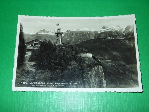 Cartolina La Mendola - Rifugio Casa Penegal 1930 ca
