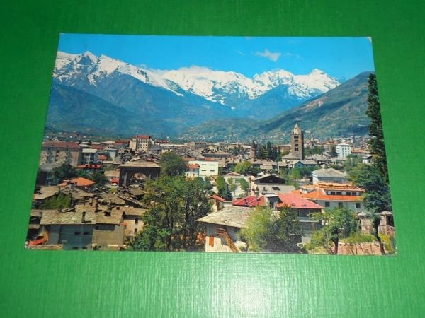 Cartolina Aosta - Panorama 1976