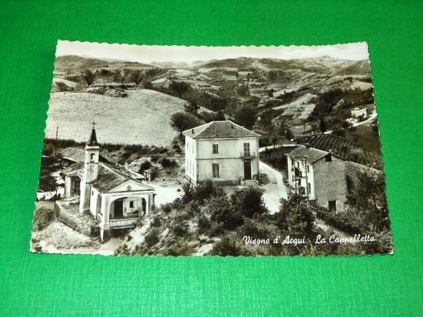 Cartolina Visione d' Acqui - La Cappelletta 1945 ca