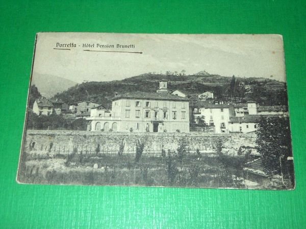 Cartolina Porretta - Hotel Pension Brunetti 1919