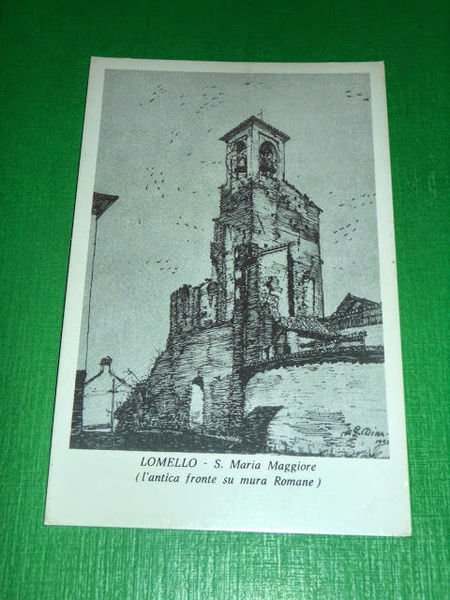 Cartolina Lomello - S. Maria Maggiore 1940 ca