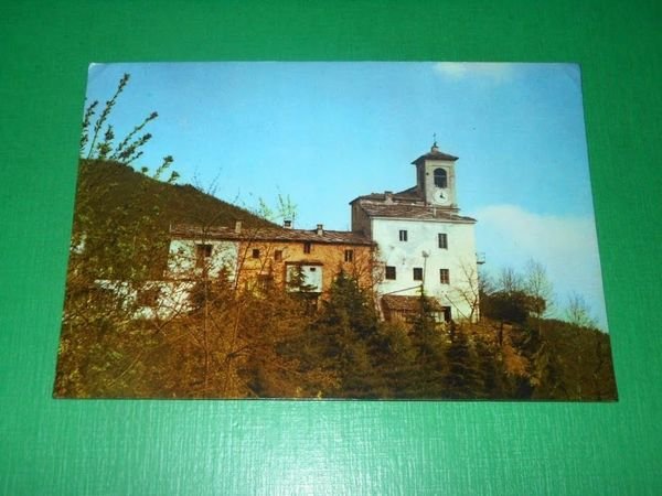 Cartolina Indiritto Coazze - Veduta Parrocchia Medioevale 1987