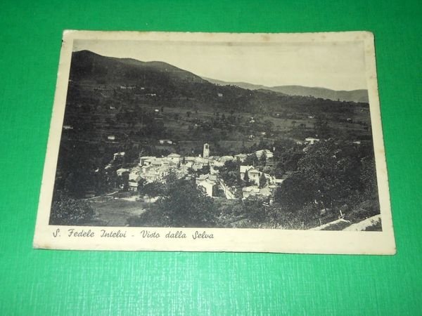 Cartolina S. Fedele Intelvi - Visto dalla Selva 1937