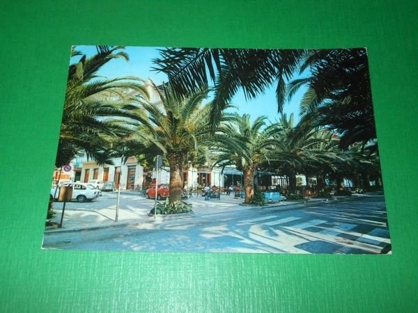 Cartolina Moneglia - Viale delle Palme 1970