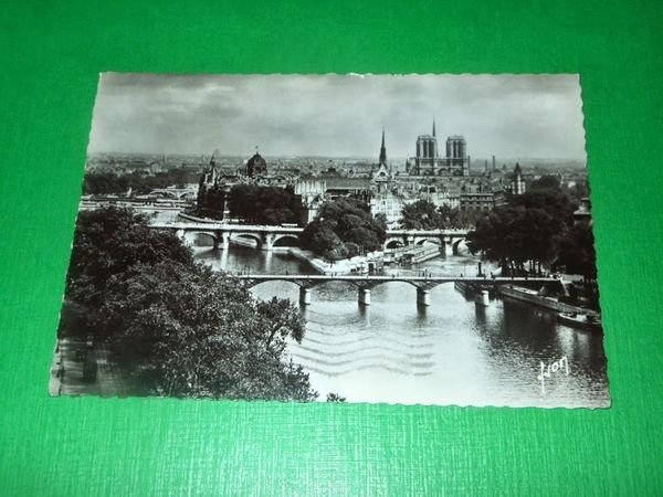 Cartolina Francia Parigi - Scorcio panoramico 1956