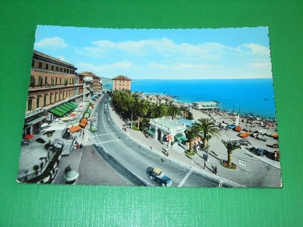 Cartolina Genova Pegli - Via Lungomare 1960 ca