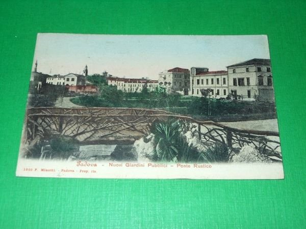 Cartolina Padova - Nuovi Giardini Pubblici - Ponte Rustico - …