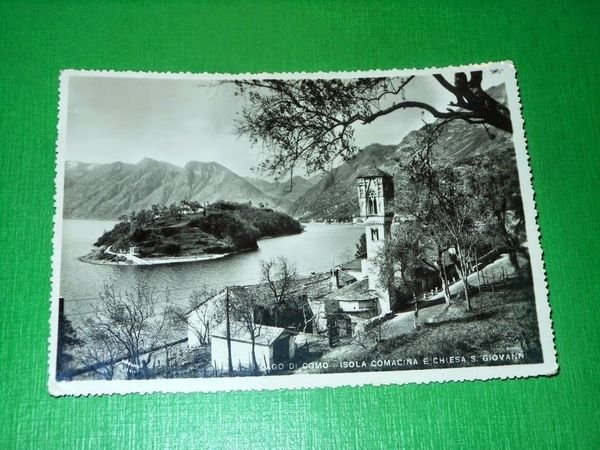 Cartolina Lago di Como - Isola Comacina e Chiesa S. …