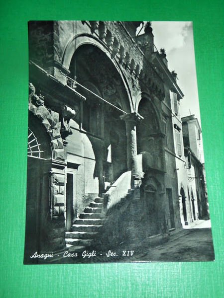 Cartolina Anagni - Casa Gigli 1955 ca