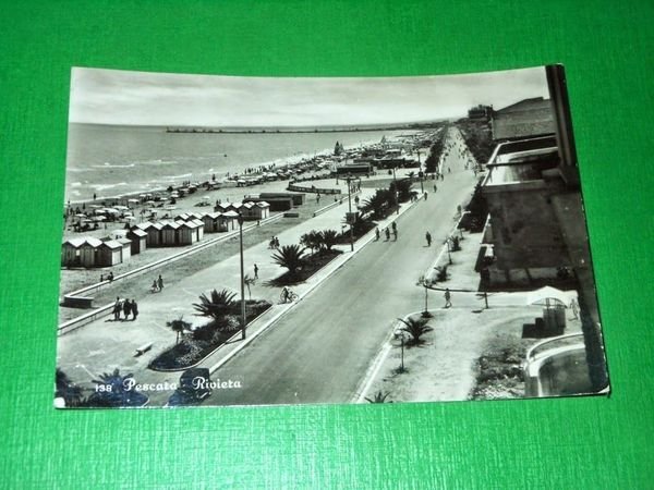 Cartolina Pescara - Riviera 1953