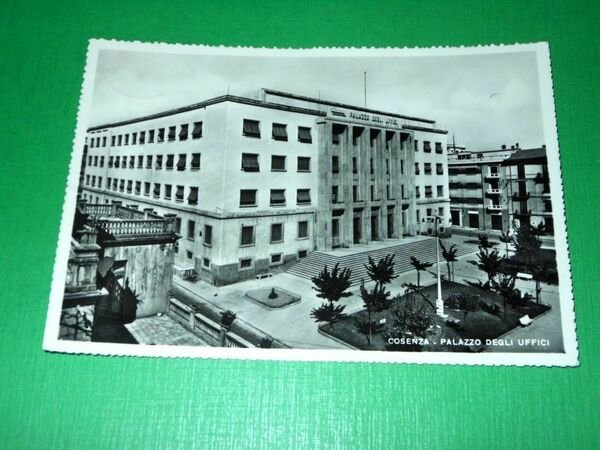 Cartolina Cosenza - Palazzo degli Uffici 1956.