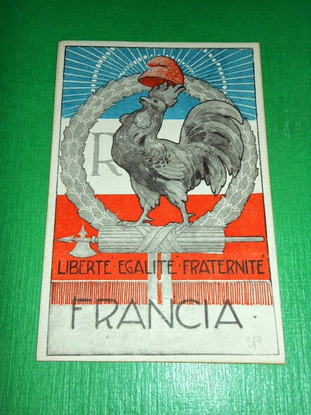 Cartolina Militaria WWI - Gli alleati: Francia 1918 ca..