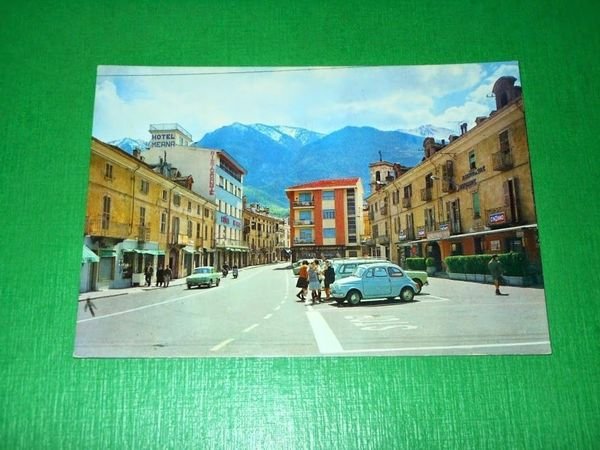 Cartolina Susa - Piazza IV Novembre 1965 ca.