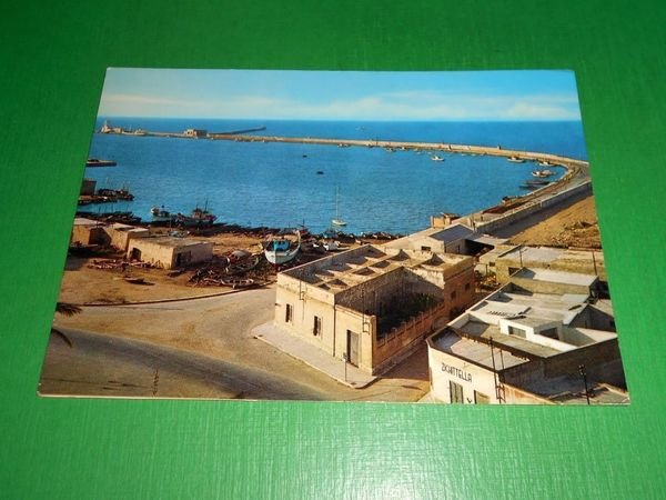 Cartolina Marsala - Il Porto - Panoramica del molo Sud …