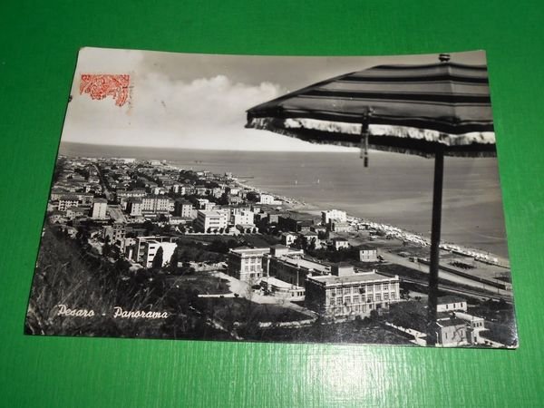Cartolina Pesaro - Panorama 1957.
