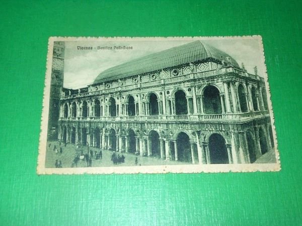 Cartolina Vicenza - Basilica Palladiana - 1916.