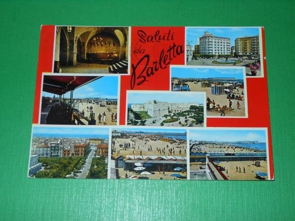 Cartolina Saluti da Barletta - Vedute diverse 1965 *