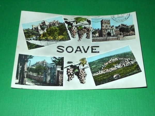 Cartolina Soave ( Verona ) - Vedute diverse 1965