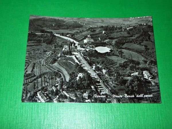 Cartolina Vicenza - Monte Berico dall' aereo 1955 ca