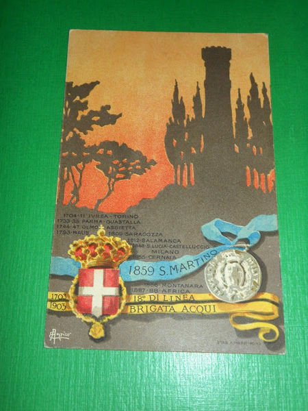 Cartolina Militaria - 18° Reggimento Fanteria di Linea - Brigata …