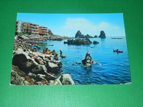 Cartolina Aci Trezza ( Catania ) - Particolare 1966.
