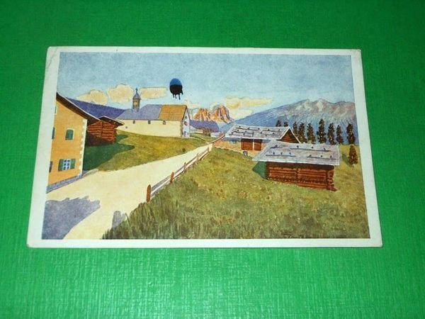 Cartolina Bellamonte - Valle di Fiemme col Cimon delle Pala …