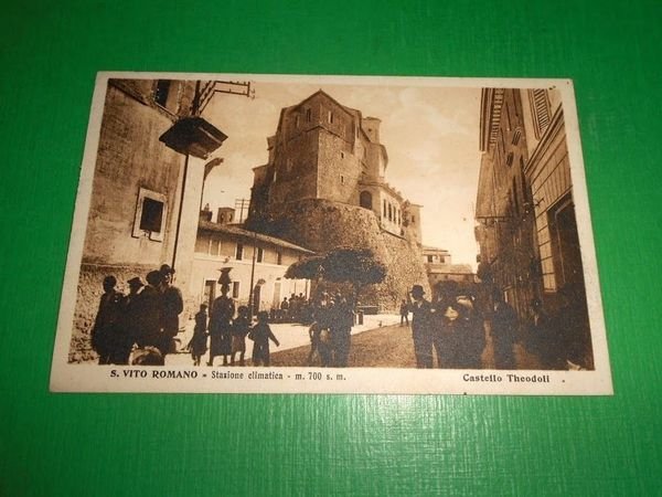 Cartolina San Vito Romano - Castello Theodoli 1927.