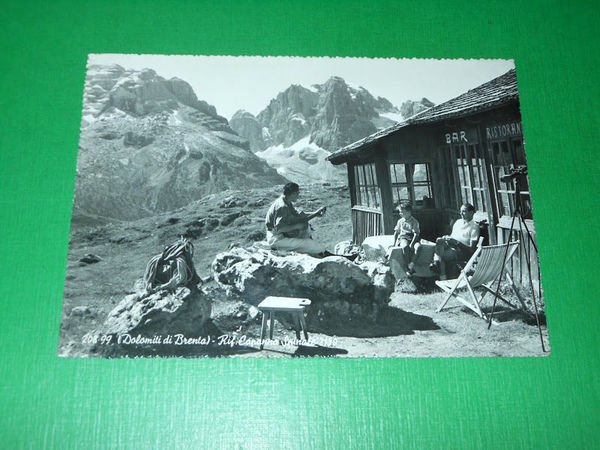 Cartolina Dolomiti di Brenta - Rifugio Capanna Spinale 1965 ca..